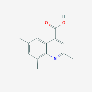 molecular formula C13H12NO2- B1599598 2,6,8-三甲基喹啉-4-甲酸 CAS No. 93189-20-9