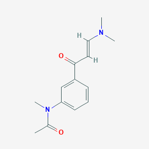 molecular formula C14H18N2O2 B1599608 (E)-N-(3-(3-(二甲氨基)丙烯酰基)苯基)-N-甲基乙酰胺 CAS No. 96605-65-1
