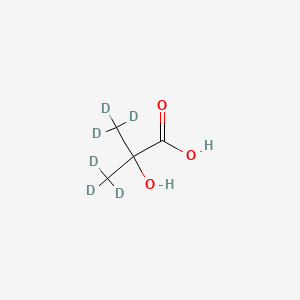 molecular formula C4H8O3 B1599618 2-Hydroxy-2-methyl-d3-propanoic-3,3,3-d3 Acid CAS No. 40662-45-1
