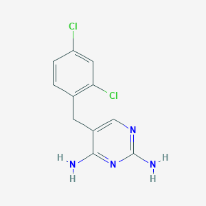 molecular formula C11H10Cl2N4 B1599628 2,4-二氨基-5-(2,4-二氯苄基)嘧啶 CAS No. 65321-42-8