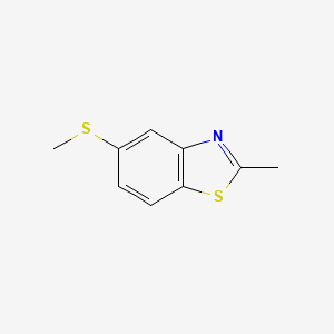 molecular formula C9H9NS2 B1599639 2-Methyl-5-methylthio-benzothiazole CAS No. 68386-29-8