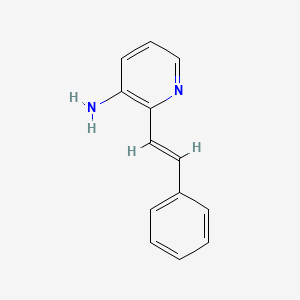molecular formula C13H12N2 B1599641 2-[(E)-2-苯乙烯基]吡啶-3-胺 CAS No. 209798-50-5