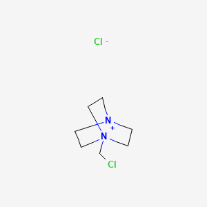 molecular formula C7H14Cl2N2 B1599644 4-Aza-1-azoniabicyclo[2.2.2]octane, 1-(chloromethyl)-, chloride CAS No. 36273-11-7