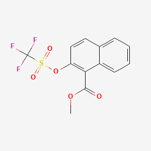 molecular formula C13H9F3O5S B1599650 2-三氟甲磺酰氧基-1-萘甲酸甲酯 CAS No. 200573-11-1