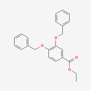 molecular formula C23H22O4 B1599666 3,4-双(苄氧基)苯甲酸乙酯 CAS No. 174398-83-5