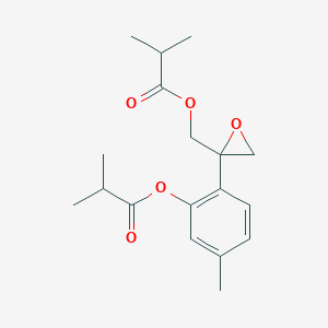B1599677 Bis(2-methylpropanoyloxy)-9,10-epoxy-p-mentha-1,3,5-triene CAS No. 22518-06-5