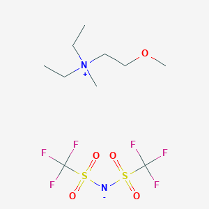 molecular formula C10H20F6N2O5S2 B1599680 二乙基甲基(2-甲氧基乙基)铵双(三氟甲基磺酰)亚胺 CAS No. 464927-84-2