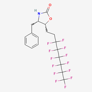 B1599681 (4S,5R)-4-benzyl-5-(3,3,4,4,5,5,6,6,7,7,8,8,8-tridecafluorooctyl)-1,3-oxazolidin-2-one CAS No. 857637-92-4