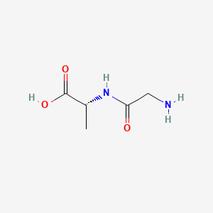 molecular formula C5H10N2O3 B1599696 甘氨酰-D-丙氨酸 CAS No. 691-81-6