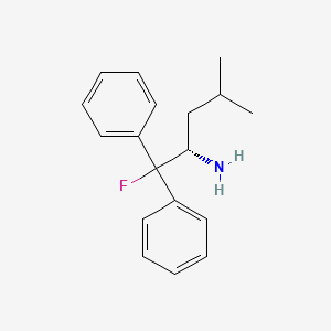 B1599704 (S)-(-)-2-Amino-1-fluoro-4-methyl-1,1-diphenylpentane CAS No. 274674-22-5