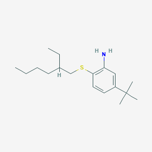 molecular formula C18H31NS B1599712 3-Tert-butyl-6-[(2-ethylhexyl)thio]aniline CAS No. 676352-86-6