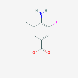 B1599715 Methyl 4-Amino-3-iodo-5-methylbenzoate CAS No. 180624-11-7