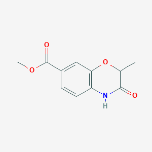 molecular formula C11H11NO4 B1599721 2-甲基-3-氧代-3,4-二氢-2H-1,4-苯并恶嗪-7-羧酸甲酯 CAS No. 179950-69-7