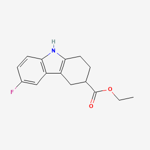 B1599722 6-Fluoro-2,3,4,9-tetrahydro-1H-carbazole-3-carboxylic acid ethyl ester CAS No. 322725-63-3
