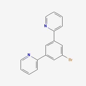 B1599732 Pyridine, 2,2'-(5-bromo-1,3-phenylene)bis- CAS No. 150239-89-7