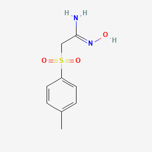 molecular formula C9H12N2O3S B1599756 N-Hydroxy-2-tosylacetimidamide CAS No. 72660-98-1