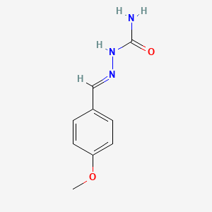 molecular formula C9H11N3O2 B1599763 [(E)-[(4-甲氧基苯基)亚甲基]氨基]脲 CAS No. 6292-71-3
