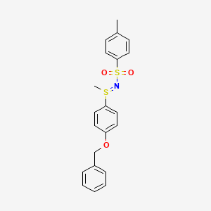 B1599766 N-{[4-(Benzyloxy)phenyl](methyl)-lambda4-sulfanylidene}-4-methylbenzenesulfonamide CAS No. 21306-65-0