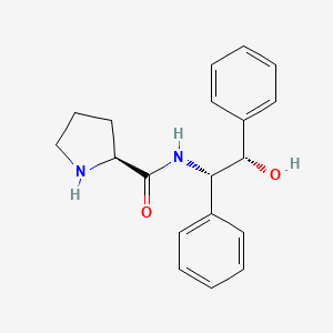 molecular formula C19H22N2O2 B1599772 (2S)-N-[(1S,2S)-2-羟基-1,2-二苯乙基]-2-吡咯烷甲酰胺 CAS No. 529486-26-8