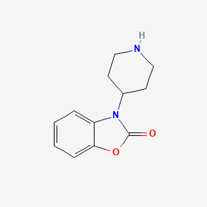 molecular formula C12H14N2O2 B1599779 3-(4-哌啶基)-1,3-苯并恶唑-2(3H)-酮 CAS No. 215878-20-9
