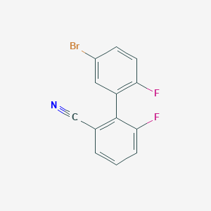 molecular formula C13H6BrF2N B1599789 5'-溴-2',6-二氟联苯-2-腈 CAS No. 425379-21-1