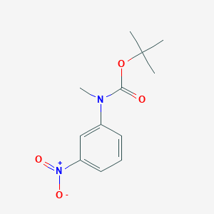 molecular formula C12H16N2O4 B1599793 叔丁基甲基(3-硝基苯基)氨基甲酸酯 CAS No. 528882-15-7