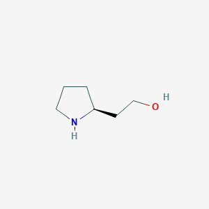 molecular formula C6H13NO B1599808 2-Pyrrolidineethanol, (S)- CAS No. 66401-62-5