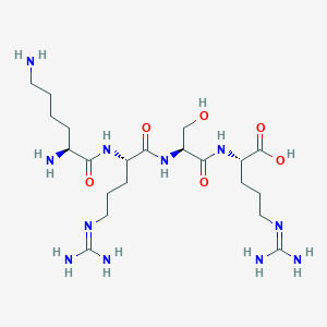 B1599830 L-Arginine, L-lysyl-L-arginyl-L-seryl- CAS No. 193613-75-1