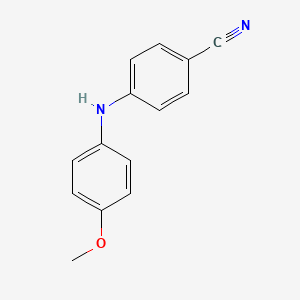 molecular formula C14H12N2O B1599843 4-((4-Methoxyphenyl)amino)benzonitrile CAS No. 319016-04-1
