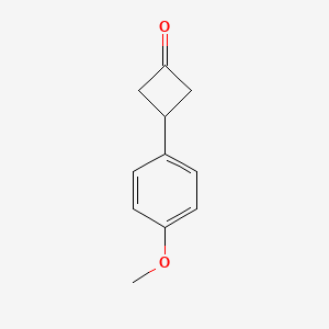 molecular formula C11H12O2 B1599849 3-(4-Methoxyphenyl)cyclobutan-1-one CAS No. 52498-02-9