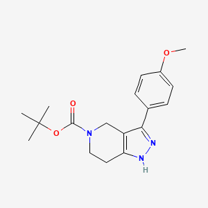 B1599882 Tert-butyl 3-(4-methoxyphenyl)-6,7-dihydro-1H-pyrazolo[4,3-C]pyridine-5(4H)-carboxylate CAS No. 661487-36-1