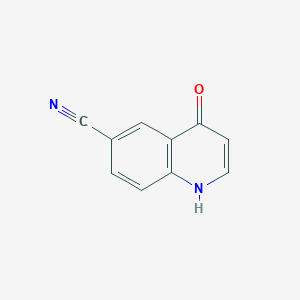 molecular formula C10H6N2O B1599890 4-羟基喹啉-6-碳腈 CAS No. 219763-82-3