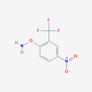 molecular formula C7H5F3N2O3 B1599895 O-[4-硝基-2-(三氟甲基)苯基]羟胺 CAS No. 94832-15-2
