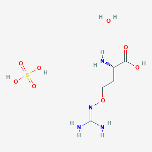molecular formula C5H16N4O8S B1599908 L-(+)-Canavanine sulfate salt monohydrate CAS No. 206996-57-8