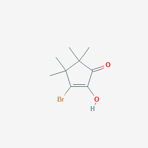 molecular formula C9H13BrO2 B159991 3-Bromo-2-hydroxy-4,4,5,5-tetramethylcyclopent-2-en-1-one CAS No. 1889-99-2