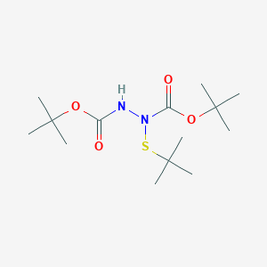 molecular formula C14H28N2O4S B1599938 二叔丁基1-(叔丁基硫代)-1,2-肼二羧酸酯 CAS No. 84592-35-8