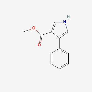molecular formula C12H11NO2 B1599942 甲基 4-苯基-1H-吡咯-3-羧酸酯 CAS No. 40167-34-8