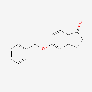 molecular formula C16H14O2 B1599964 5-(苯甲氧基)-2,3-二氢-1H-茚-1-酮 CAS No. 78326-88-2