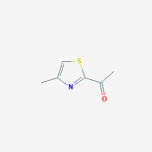 molecular formula C6H7NOS B1599968 2-乙酰-4-甲基噻唑 CAS No. 7533-07-5