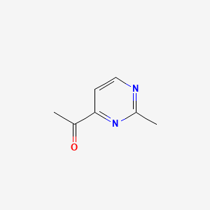molecular formula C7H8N2O B1599970 4-乙酰-2-甲基嘧啶 CAS No. 67860-38-2
