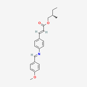 B1599976 (+)-2-Methylbutyl-4-methoxybenzyladine-4'-aminocyannate CAS No. 24140-30-5