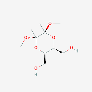 molecular formula C10H20O6 B1600012 (2S,3S,5R,6R)-5,6-Bis(hydroxymethyl)-2,3-dimethoxy-2,3-dimethyl-1,4-dioxane CAS No. 241811-66-5