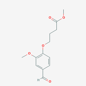 molecular formula C13H16O5 B1600017 4-(4-甲酰基-2-甲氧基苯氧基)丁酸甲酯 CAS No. 176375-41-0