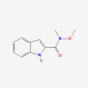 molecular formula C11H12N2O2 B1600020 N-甲氧基-N-甲基-1H-吲哚-2-甲酰胺 CAS No. 156571-69-6