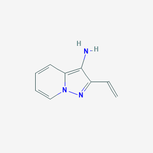 molecular formula C9H9N3 B160003 2-Ethenylpyrazolo[1,5-A]pyridin-3-amine CAS No. 136873-26-2