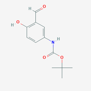 molecular formula C12H15NO4 B1600035 叔丁基-3-甲酰基-4-羟基苯基氨基甲酸酯 CAS No. 402826-43-1