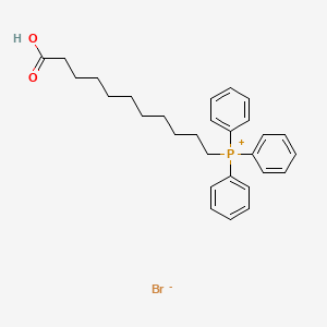 B1600062 Phosphonium, (10-carboxydecyl)triphenyl-, bromide CAS No. 7530-96-3