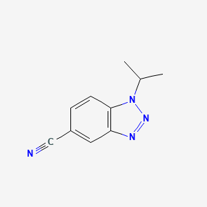 molecular formula C10H10N4 B1600065 1-Isopropyl-1H-benzo[d][1,2,3]triazole-5-carbonitrile CAS No. 879558-15-3