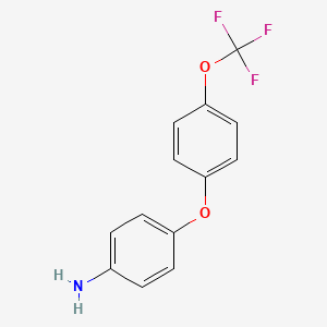 molecular formula C13H10F3NO2 B1600071 4-[4-(Trifluoromethoxy)phenoxy]aniline CAS No. 58119-51-0