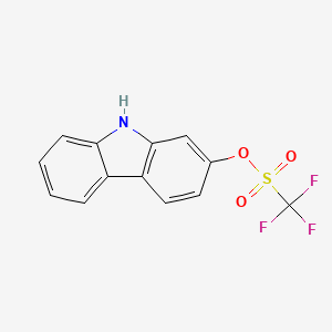 molecular formula C13H8F3NO3S B1600073 9H-Carbazol-2-yl trifluoromethanesulfonate CAS No. 870703-52-9